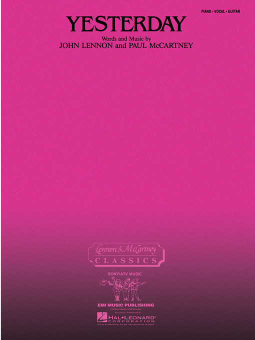 Title details for Yesterday (Sheet Music) by The Beatles - Available